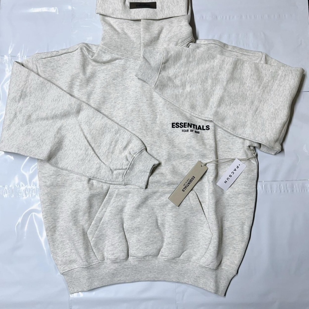 Essentials Men's Light Gray Turtleneck Sweater